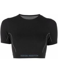 Heron Preston - Logo-tape Active Cropped Top - Lyst