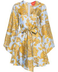 La DoubleJ - Magnifico Silk Mini Dress - Lyst
