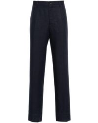 Etro - Pressed-crease Linen Trousers - Lyst