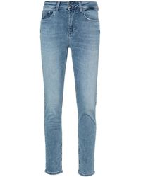 Liu Jo - High-Waist Cropped Skinny Jeans - Lyst