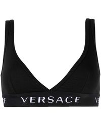 Versace - Logo-print Bra - Lyst