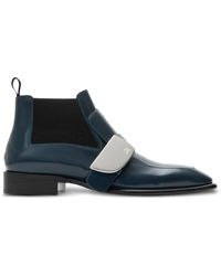 Burberry - Shield Leather Chelsea Boots - Lyst