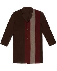 Bally - Gestreepte Wollen Jas - Lyst