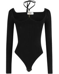 Elisabetta Franchi - チェーンネック ボディスーツ - Lyst