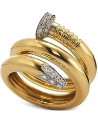 David Webb - Diamond Nail Ring - Lyst