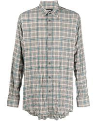 DSquared² - Checked Cotton-Blend Shirt - Lyst