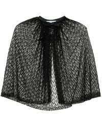 Dice Kayek - Sequin-Embellished Bow-Detail Cape - Lyst