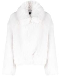 Patrizia Pepe - Oversized Fur-design Jacket - Lyst