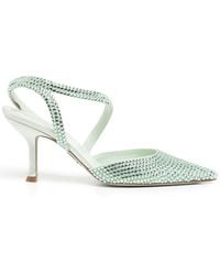 Rene Caovilla - 90Mm Crystal-Embellished Pumps - Lyst