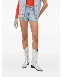 Miss Sixty - Shorts Denim Con Decorazione - Lyst