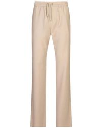 Agnona - Drawstring-Waist Straight-Leg Trousers - Lyst