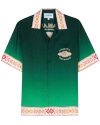 Casablancabrand - Unity Is Power Silk Shirt - Lyst
