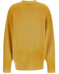 The Attico - Asymmetrischer Pullover mit Logo - Lyst