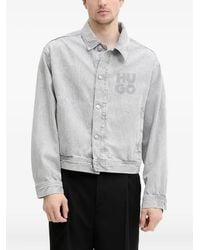 HUGO - Jeansjacke mit Logo - Lyst