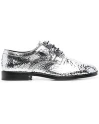 Maison Margiela - Tabi Mirrored Leather Brogues - Lyst