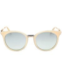 Guess - Round-Frame Logo-Arm Sunglasses - Lyst