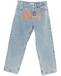 ICECREAM - Running Dog Double Scoop Jeans Met Print - Lyst