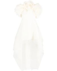 Ana Radu - Floral-Appliqué Organza Layered Dress - Lyst