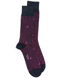 Paul Smith - Musical-Note Pinstripe Socks - Lyst