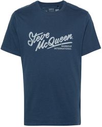 Barbour - X Steve Mcqueen T-shirt Met Logoprint - Lyst