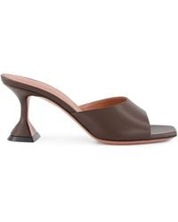 AMINA MUADDI - Lupita Open-Toe Sculptural-Heel Sandals - Lyst
