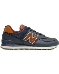 New Balance - Baskets 574 À Patch Logo - Lyst
