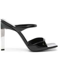 The Attico - 110mm Patent-leather Sandals - Lyst