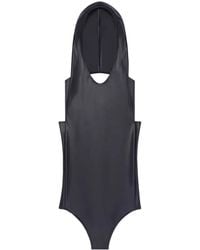 Courreges - Jersey Body Met Capuchon - Lyst