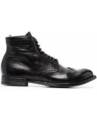 Officine Creative - Bottines En Cuir À Lacets - Lyst