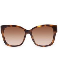 Burberry - Tortoiseshell-Effect Logo-Plaque Sunglasses - Lyst