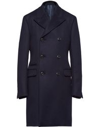 Prada - Double-breasted Cashmere Coat - Lyst
