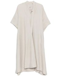 Ziggy Chen - Panelled Short-Sleeve Midi Dress - Lyst