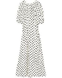 MSGM - Midikleid Mit Polka Dots - Lyst