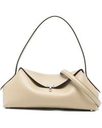 TOTEME - Medium T-Lock Grained-Leather Shoulder Bag - Lyst