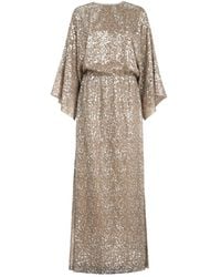 Brunello Cucinelli - Sequin-Embellishment Maxi Dress - Lyst