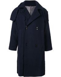 Indice Studio Double-breasted Trenchcoat - Blauw