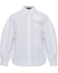 ROTATE BIRGER CHRISTENSEN - Camicia Oversize Bianca - Lyst