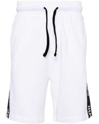 HUGO - Sporty Katoenen Shorts Met Logoband - Lyst