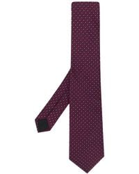 Lanvin Krawatte mit geometrischem Muster - Blau