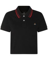 Vivienne Westwood - Striped Collar Logo Polo Shirt - Lyst