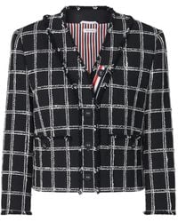 Thom Browne - Blazer Imprimé À Design Ouvert Devant - Lyst