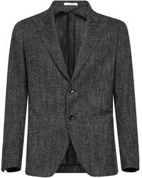Tagliatore - Jacquard-Jacke Mit Steigendem Revers - Lyst