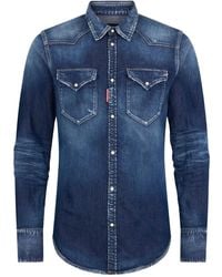 DSquared² - Camisa Classic Western Mediana - Lyst