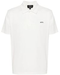 A.P.C. - Carter Cotton Polo Shirt - Lyst