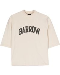 Barrow - Logo-Print Cotton T-Shirt - Lyst