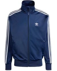 adidas - Striped Zip Lightweight Jacket - Lyst