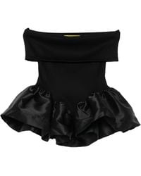 Marques'Almeida - Off-Shoulder Peplum Top - Lyst