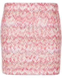 Missoni - Minifalda con tejido en zigzag - Lyst