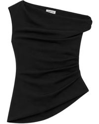 Jonathan Simkhai - Zerra Draped Asymmetrical Top - Lyst