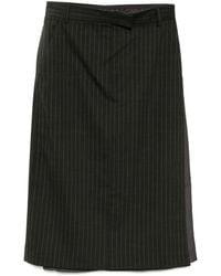 Pushbutton - Stripe H Line Skirt - Lyst